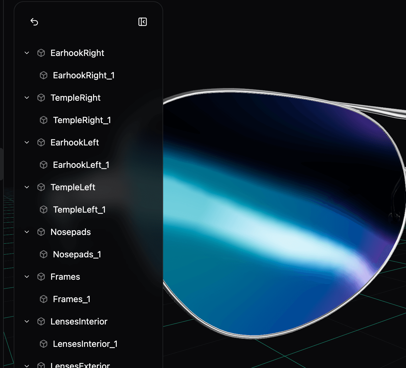 3D Model Hierarchy Tree