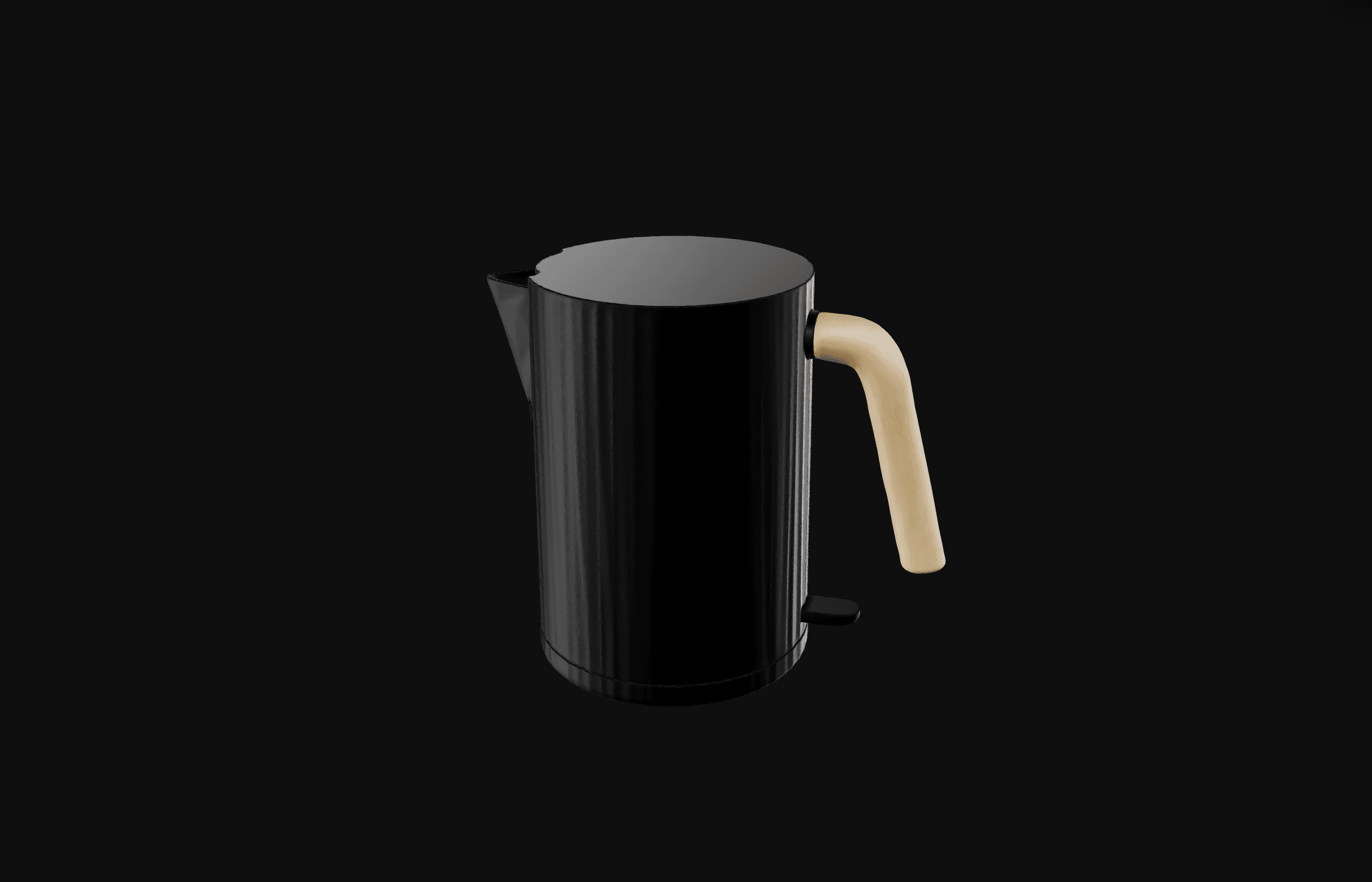AI-generated 3D kettle model