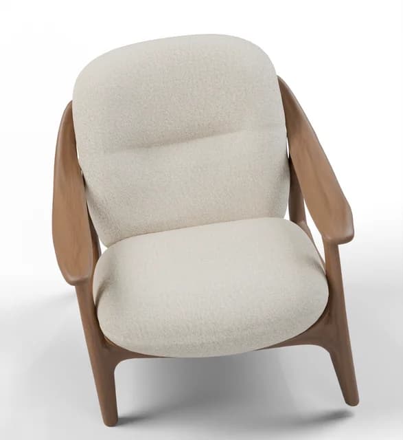 3D lounge chair model for architectural visualization