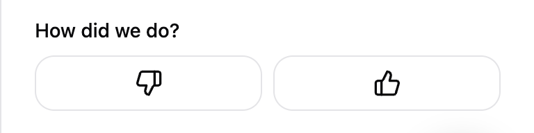 The conversion rating buttons in Convert3D.